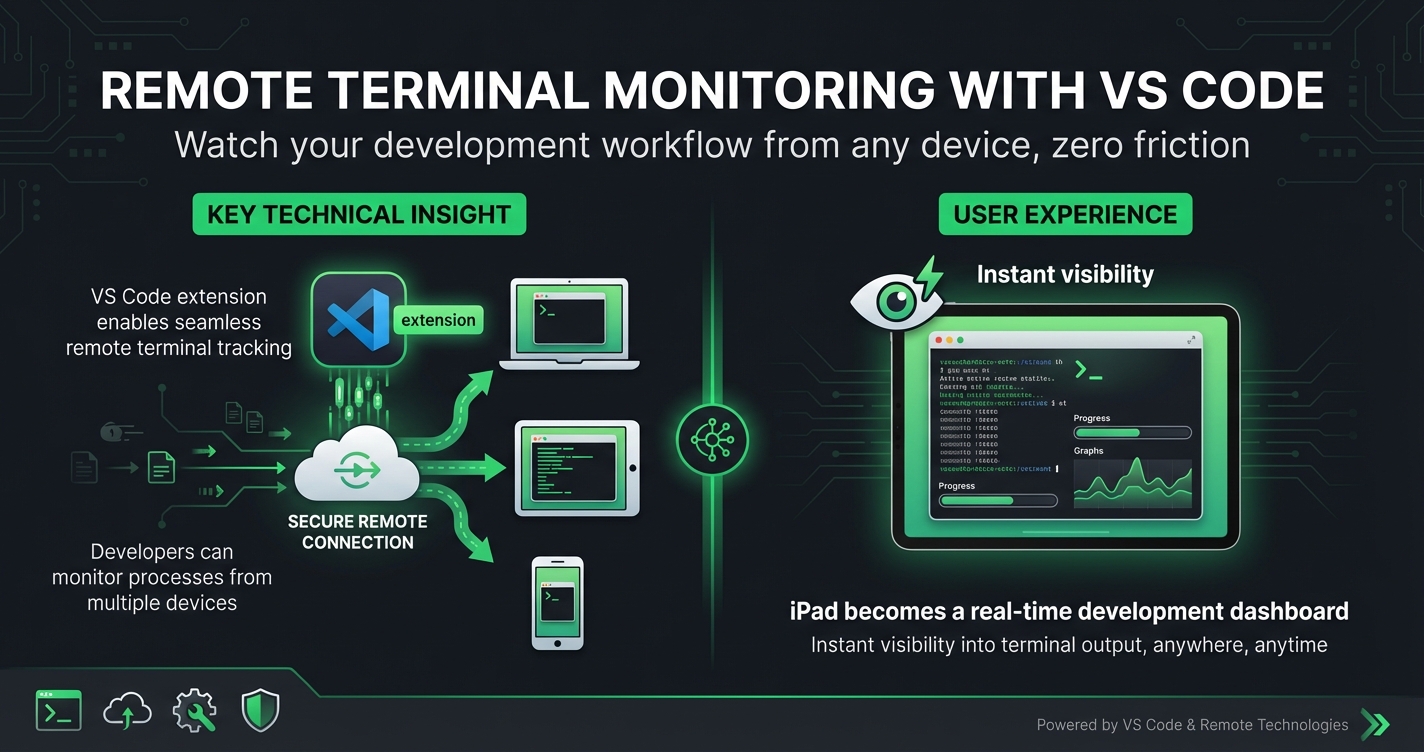 Monitor Your Terminal From Anywhere: VS Code Extension